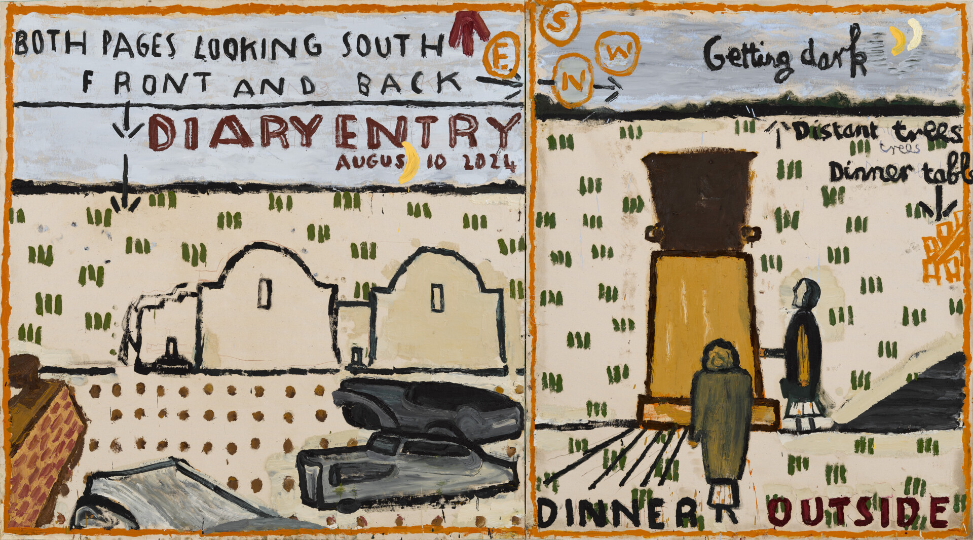 13 Rose Wylie Dinner Outside 0